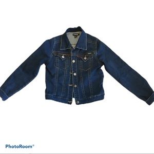 Tractor jacket excellent condition size 12 blue